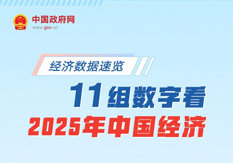 11组数字看2025年中国经济