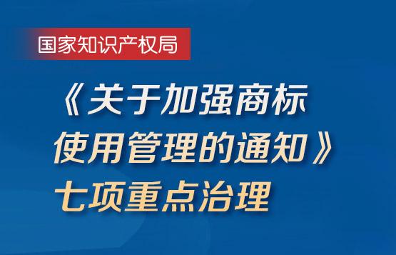《关于加强商标使用管理的通知》七项重点治理